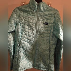 The North Face Light Blue Quilted Jacket